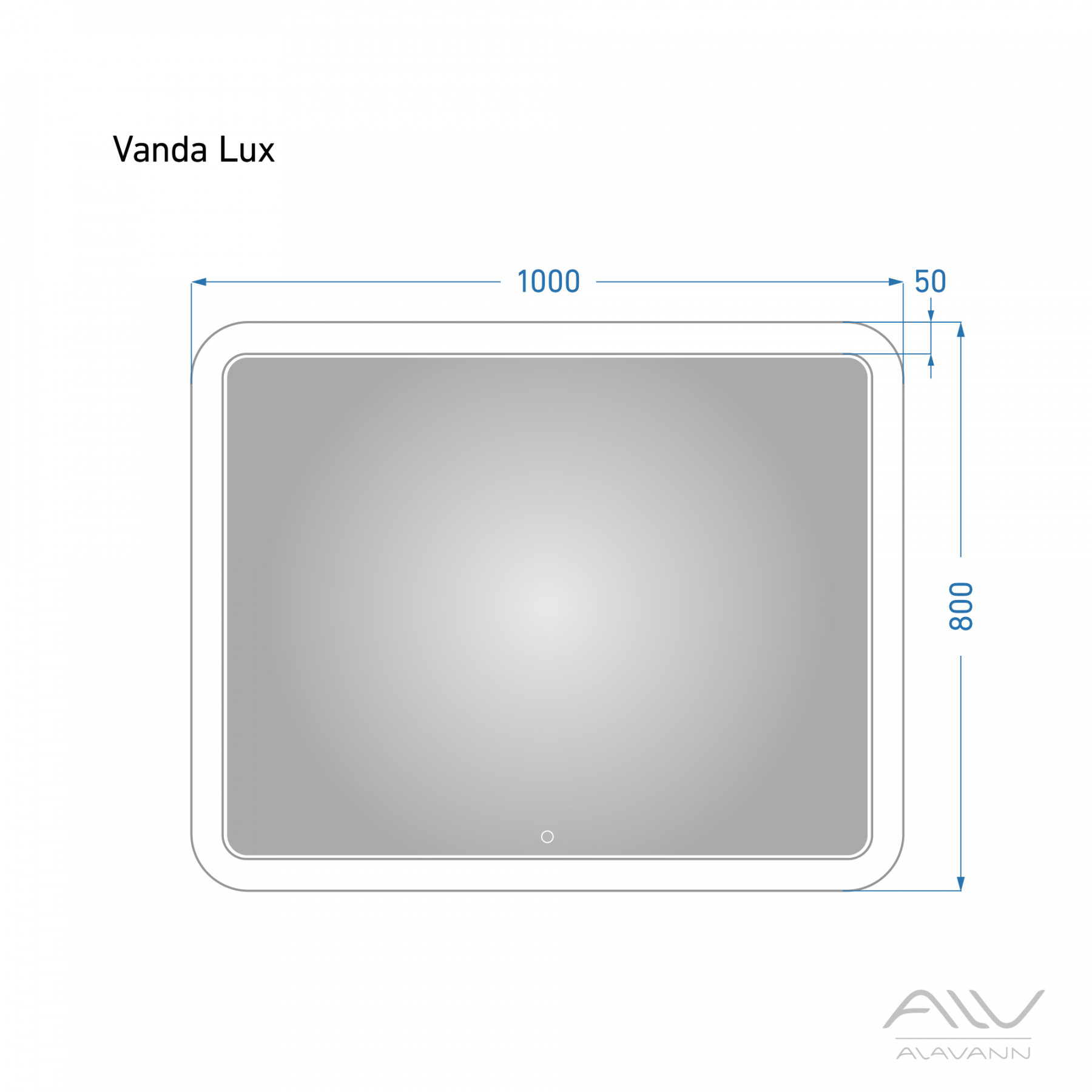Зеркало Vanda Lux 100 с подсветкой